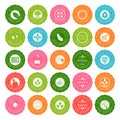 Collection of stickers and badges for natural products and eco f Royalty Free Stock Photo