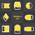 Collection Stickers postage stamp