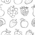 Collection stock fruit pattern style