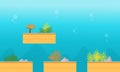 Collection stock underwater game background Royalty Free Stock Photo