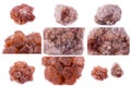 Collection of stone mineral Aragonite