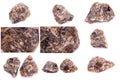 Collection of stone mineral Labrador