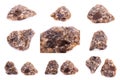 Collection of stone mineral Labrador