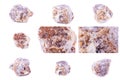 Collection of stone mineral Lepidolite