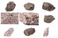 Collection of stone mineral Pyrite