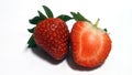 Collection strawberry. Strawberry isolate. Strawberries isolated on white background