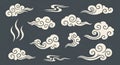 Chinese Cloud Pattern Set Royalty Free Stock Photo