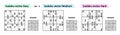 Collection Sudoku game with answers. Different complexity. Royalty Free Stock Photo