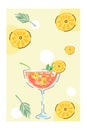 A collection of summer backgrounds in bright tones Royalty Free Stock Photo