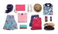 Collection summer clothes Royalty Free Stock Photo