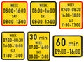 Collection of Supplementary Road Signs Used in Botswana