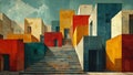 surreal geometric architecture