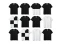 Collection of t-shirts isolated on white background Royalty Free Stock Photo