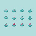 collection of technology icons. Vector illustration decorative design Royalty Free Stock Photo