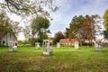 Telephone booths in a park in Damme, Belgium