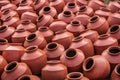 Collection of terracotta clay pots known as Matka in Indian Subcontinent.