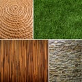 Collection of textures backgrounds Royalty Free Stock Photo