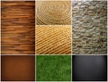 Collection of textures backgrounds Royalty Free Stock Photo