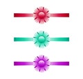Collection of the three ribbons Royalty Free Stock Photo