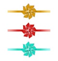Collection of the three ribbons Royalty Free Stock Photo