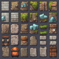 Collection of tiles for 2D game