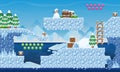 Arctic North Pole Platformer Tileset