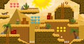 Pyramid Desert Platformer Tileset Royalty Free Stock Photo