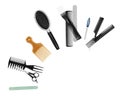 A collection of tools for professional hair stylist