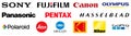 Collection of top camera brands logos