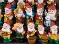 Collection of toy dwarfs Royalty Free Stock Photo