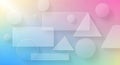 Abstract geometric shapes with soft pastel gradient background and subtle lighting Royalty Free Stock Photo