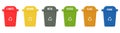 Collection of trash can icon Royalty Free Stock Photo