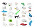 Collection of trash isolated