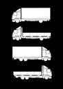 Collection of truck silhouettes