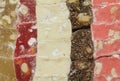 Collection turkish delight background Royalty Free Stock Photo