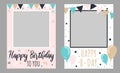 Collection of two happy birthday to you frames