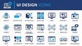 UI Design Icons Set Royalty Free Stock Photo