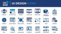 UI Design Icons Set Royalty Free Stock Photo