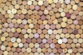 Collection of used wine corks from different varieties of wine Royalty Free Stock Photo