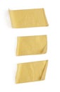 Collection of various adhesive tape pieces