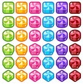 Candy Match Three Game Assets Royalty Free Stock Photo