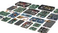 A collection of various computer circuit boards and electronic components Royalty Free Stock Photo