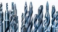 A collection of various drill bits. Suitable for hardware store promotions Royalty Free Stock Photo