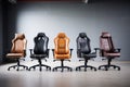 collection of various ergonomic office chairs