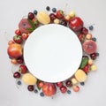 Collection of various fresh fruits and berries Royalty Free Stock Photo