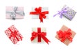 Collection of various gift boxes Royalty Free Stock Photo