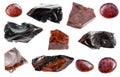 Collection of various Mahogany Obsidian stones