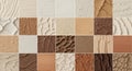 Collection of Various Natural Stone Textures and Patterns for Design Projects Royalty Free Stock Photo