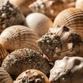 Barnacles class Cirripedia are adhered to the surface adding intricate Royalty Free Stock Photo