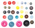 Collection of various sewing button Royalty Free Stock Photo